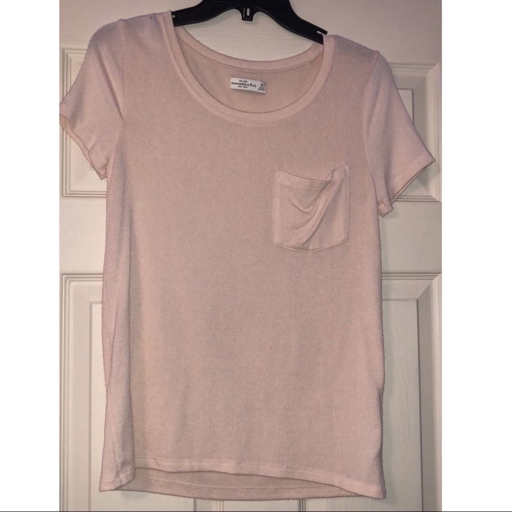 Abercrombie & Fitch short sleeve Baby Pink blouse